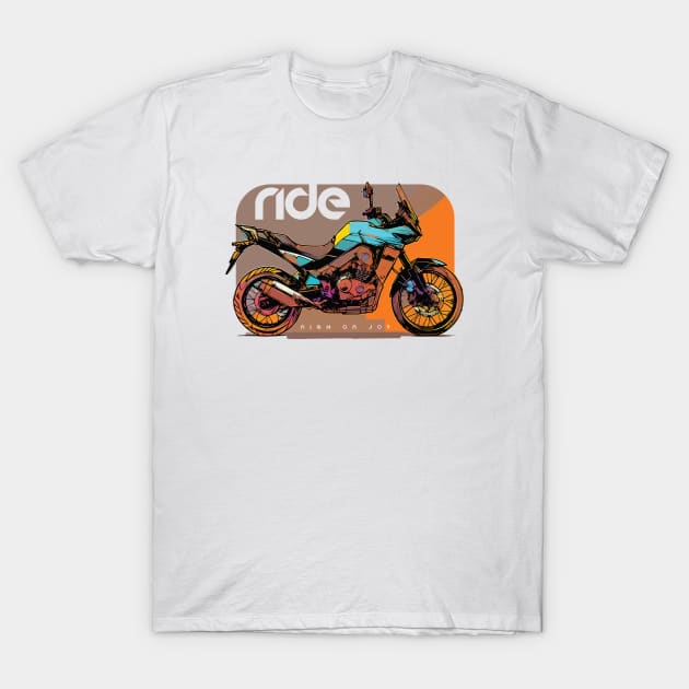 Ride Honda transalp cyber T-Shirt by NighOnJoy